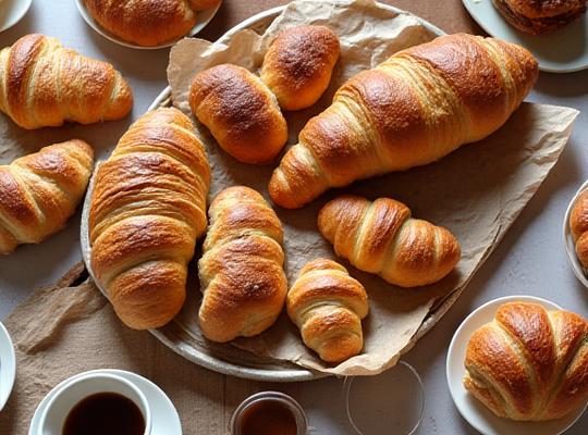 Desayuno diario con pan artesanal y bollería recién horneada en Madrid